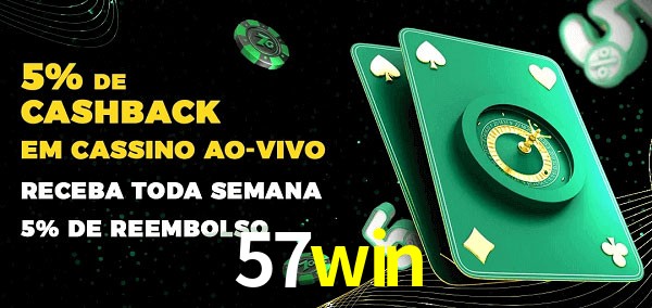Promoções do cassino ao Vivo 57win